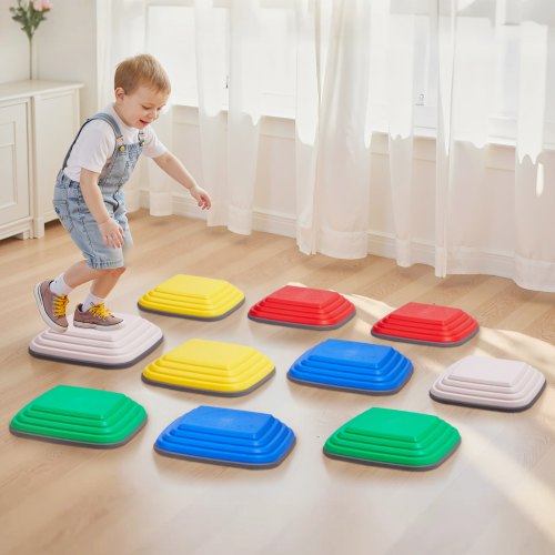 Balance Stepping Stones for Kids 10 PCS Up to 220 lbs NonSlip Toddlers