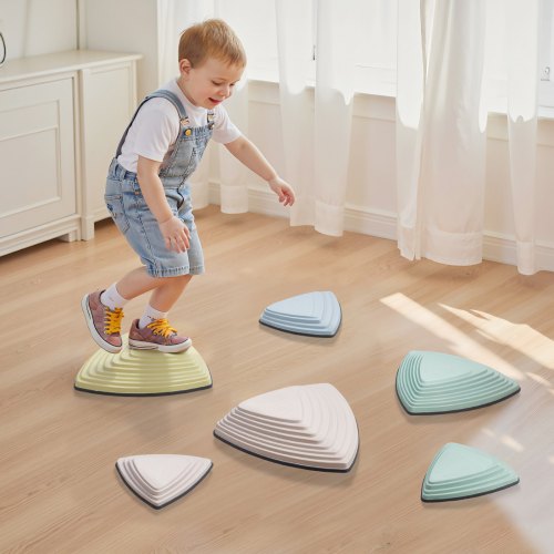 Balance Stepping Stones for Kids 6 PCS Up to 220 lbs NonSlip Toddlers