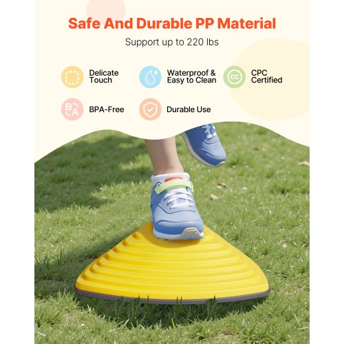Balance Stepping Stones for Kids 12 PCS Up to 220 lbs NonSlip Toddlers