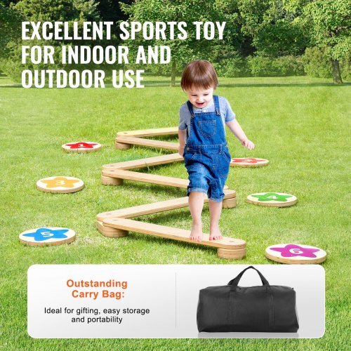 Kids Balance Beam Stepping Stones Gymnastics Children Balance Board 6 PCS