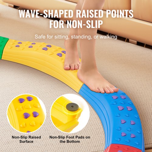Balance Beam Stepping Stones 8 PCS Toddler Balance Boards NonSlip Textured