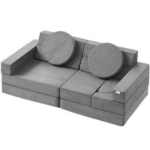 Play Couch Modular Kids Nugget Couch 15pcs Toddler Foam Sofa Couch