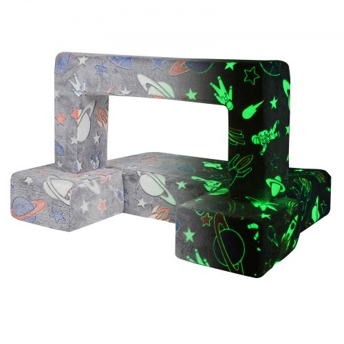 Kids Couch 4Pcs Toddler Couch Sofa Bed Kids Chair Seat Playroom Furniture