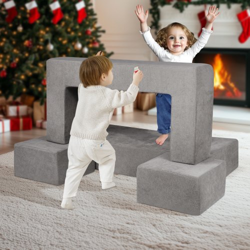 Kids Couch 4Pcs Modular Kids Play Couch Toddler Couch Sofa Bed Kids Chair