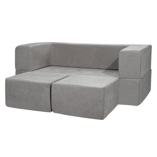 Kids Couch 4Pcs Modular Kids Play Couch Toddler Couch Sofa Bed Kids Chair