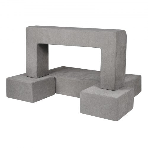 Kids Couch 4Pcs Modular Kids Play Couch Toddler Couch Sofa Bed Kids Chair
