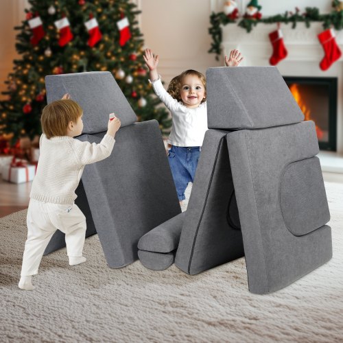 Kids Couch 10Pcs Modular Kids Play Couch Toddler Couch Sofa Bed Kids