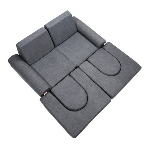 Kids Couch 10Pcs Modular Kids Play Couch Toddler Couch Sofa Bed Kids