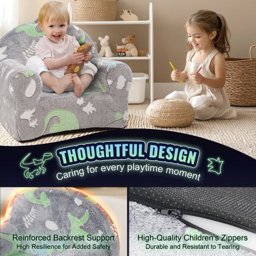 Toddler Chair Kids Armchair Comfy Toddler Couch Sofa Bed Glow in The Dark