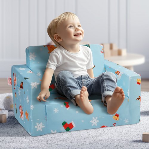 Kids Couch 2in1 Toddler Chairs Comfy Toddler Couch Sofa Bed Fold Out