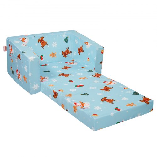 Kids Couch 2in1 Toddler Chairs Comfy Toddler Couch Sofa Bed Fold Out
