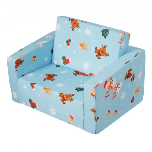 Kids Couch 2in1 Toddler Chairs Comfy Toddler Couch Sofa Bed Fold Out