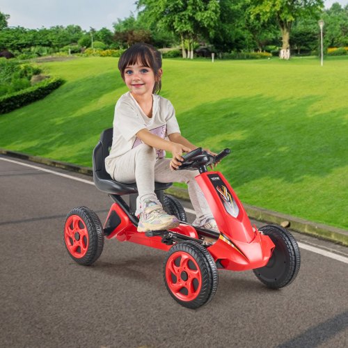 Kids Pedal Go Kart 4 Wheel OffRoad Pedal Go Cart Ride On Toy for Kids
