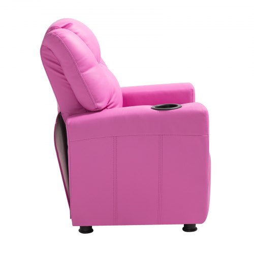Kids Reclining Chair Toddler Recliner with Cup Holder 101° to 121°