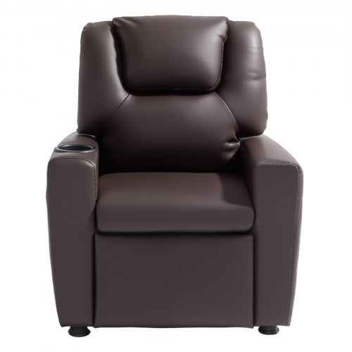 Kids Reclining Chair Toddler Recliner with Cup Holder 101° to 121°