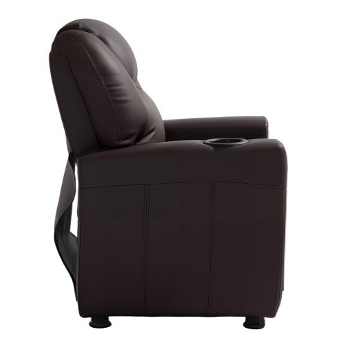Kids Reclining Chair Toddler Recliner with Cup Holder 101° to 121°