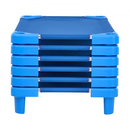 Stackable Kiddie Cot Pack Of 6 Portable Toddler Nap Cots Standard Size 40 L X