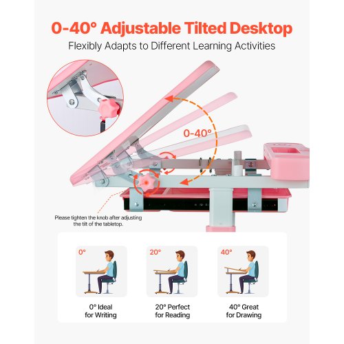 Kids Study Chair and Desk Set Study Desk and Chair for Kids with Table