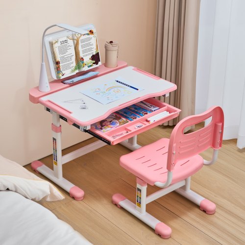 Kids Study Chair and Desk Set Study Desk and Chair for Kids with Table