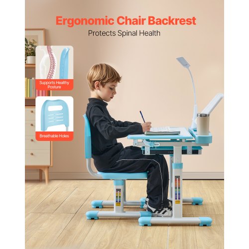 Kids Study Chair and Desk Set Study Desk and Chair for Kids with Table