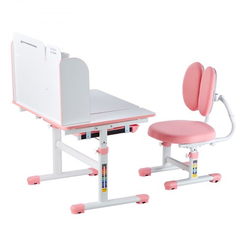 Kids Study Chair and Desk Set Study Desk and Chair for Kids with Bookshelf