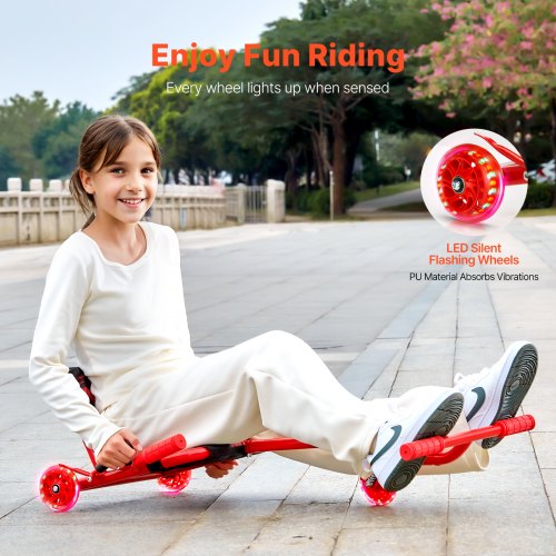 Ride on Scooter Load Capacity of 198 lbs Swing SidetoSide for Amazing
