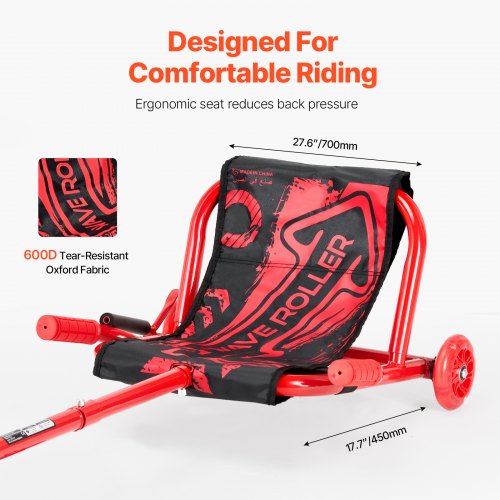 Ride on Scooter Load Capacity of 198 lbs Swing SidetoSide for Amazing