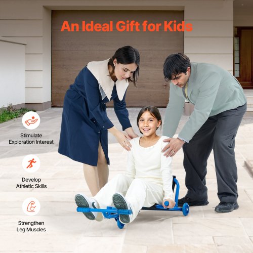 Ride on Scooter Load Capacity of 198 lbs Swing SidetoSide for Amazing