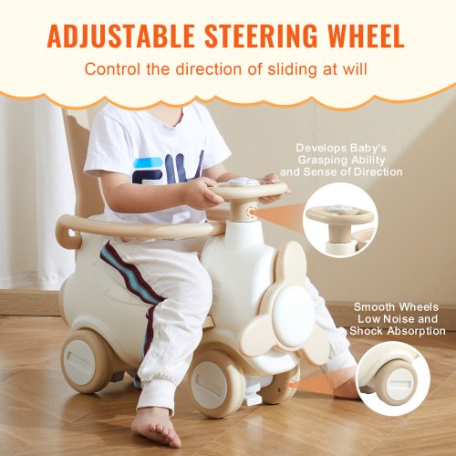 5 in 1 Rocking Horse for Toddlers 13 Years Baby Rocking Horse with Trampoline