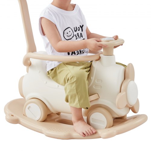 5 in 1 Rocking Horse for Toddlers 13 Years Baby Rocking Horse with Trampoline