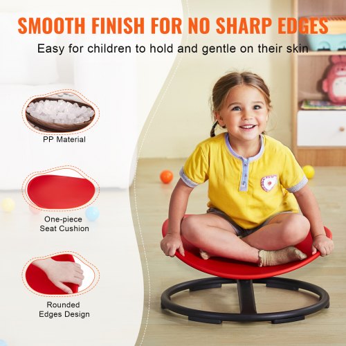 Kids Swivel Chair 220 LBS Capacity Sensory Spinning Chair Autistic Kids