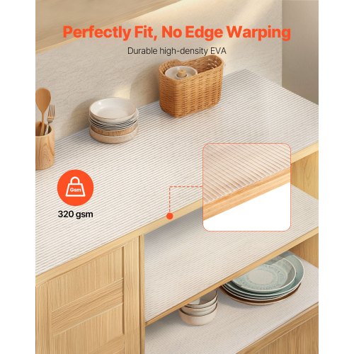 Drawer And Shelf Liner For Kitchen Cabinet Nonadhesive Nonslip Thick