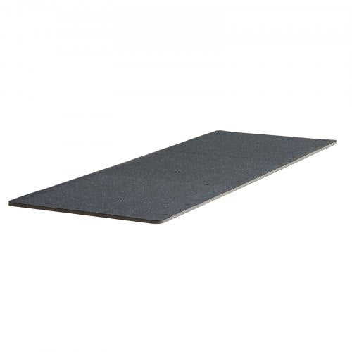 056 Inch Thick Gym Floor Mats 6 Tiles Rubber Top with EVA Foam 25 x 25