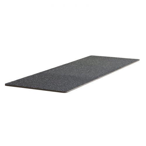 0.56 Inch Thick Gym Floor Mats 25 Tiles Rubber Top with EVA Foam 25" x 25"