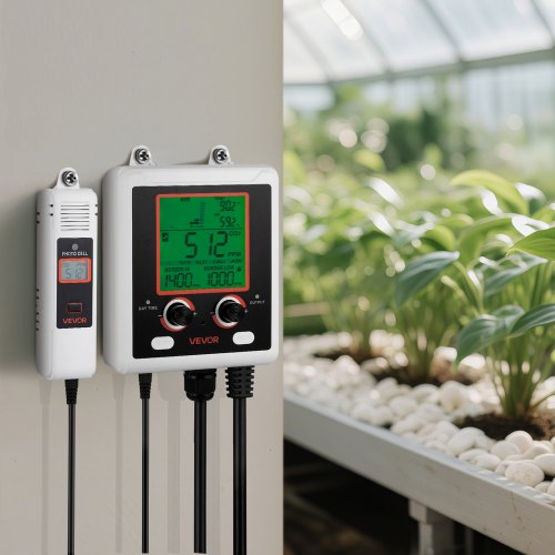 Carbon Dioxide Monitoring Controller Dual Outlets Co2 Meter Monitor Day And
