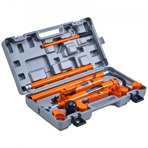 12 Ton Porta Power Kit Portable Hydraulic Jack with 46 ft1.4 m Oil Hose