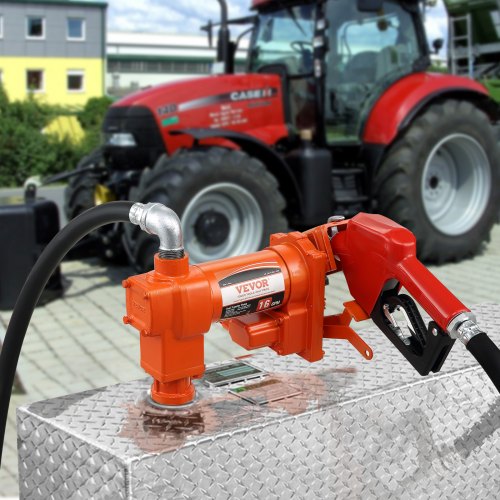 Fuel Transfer Pump 12V DC 16 GPM 14 HP Gasoline Extractor Pump with Automatic