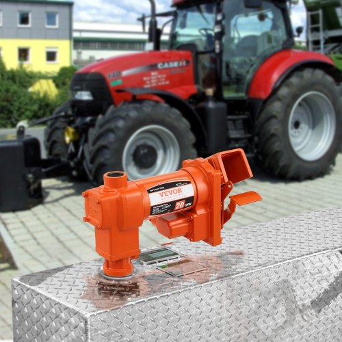 Fuel Transfer Pump 12V DC 20 GPM 14 HP High Flow Cast Iron Gasoline