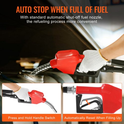 Fuel Transfer Pump 12V DC 15 GPM 14 HP Portable Electric Diesel Transfer