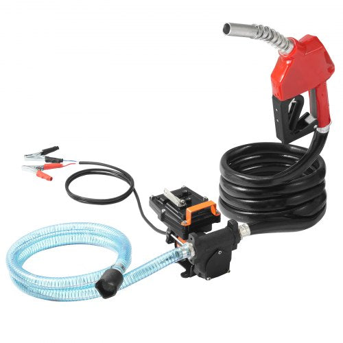 Fuel Transfer Pump 12V DC 15 GPM 14 HP Portable Electric Diesel Transfer