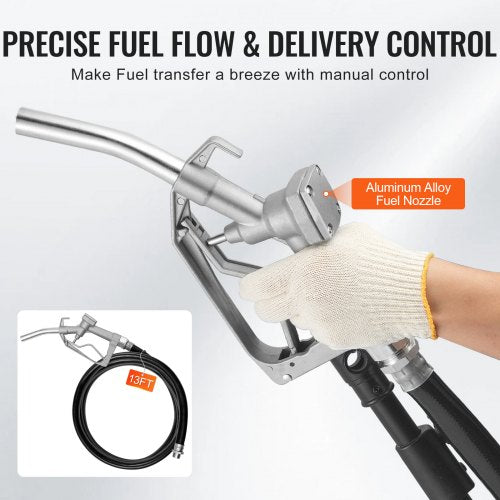 Fuel Transfer Pump 12V DC 53 GPM 110 HP Portable Electric Diesel
