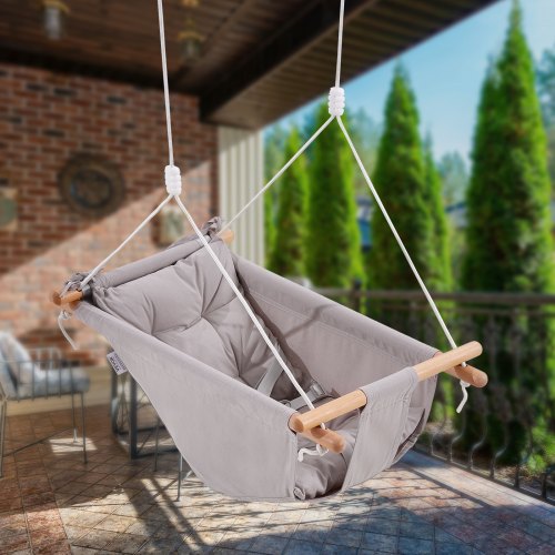 Canvas Hammock Swing 3 Modes Baby Swing 5Point Harness Indoor Outdoor – 15 L