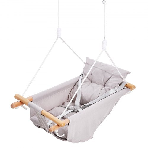 Canvas Hammock Swing 3 Modes Baby Swing 5Point Harness Indoor Outdoor – 15 L