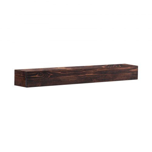 Fireplace Mantel 48 x 8 x 5 50 lbs Weight Capacity Natural Wood Mantel