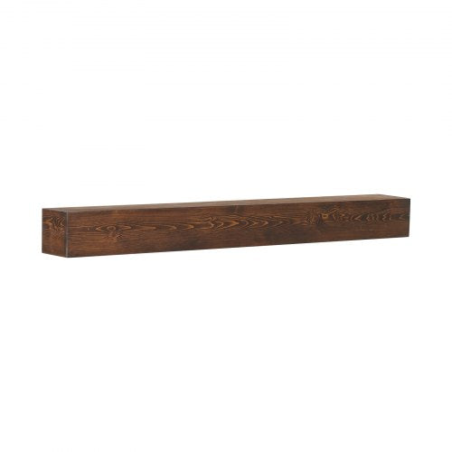 Fireplace Mantel 60 x 8 x 6 50 lbs Weight Capacity Natural Wood Mantel