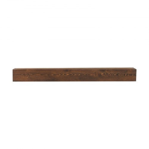 Fireplace Mantel 60 x 8 x 6 50 lbs Weight Capacity Natural Wood Mantel