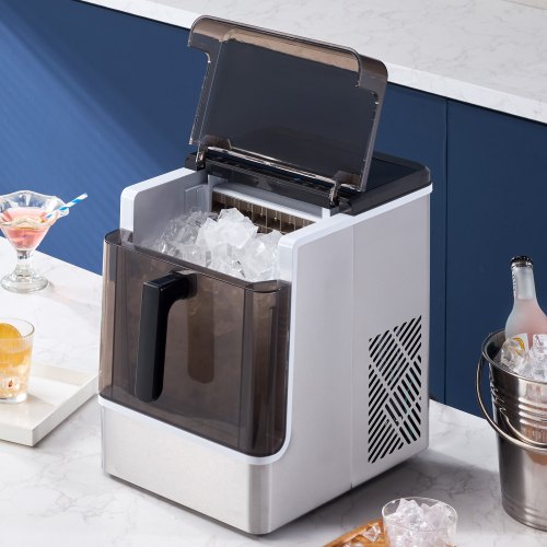 Countertop Ice Maker 32 Cubes Ready in 15 Mins 46lbs in 24Hrs
