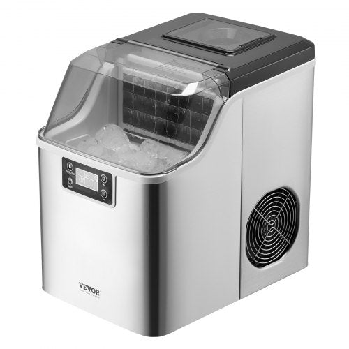 Countertop Ice Maker 24 Cubes Ready in 15 Mins 45lbs in 24Hrs