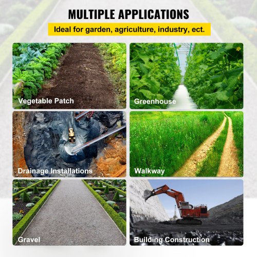 3FTx50FT Premium Weed Barrier Fabric Heavy Duty 5OZ Woven Weed Control