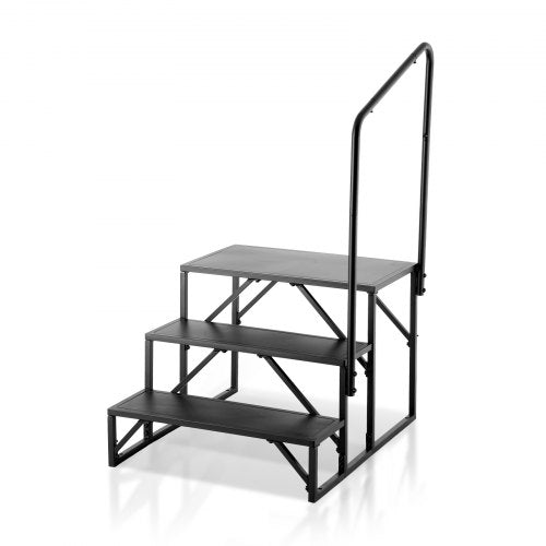 RV Steps 3Step RV Stairs 440 LBS Load Capacity Thickened Carbon Steel